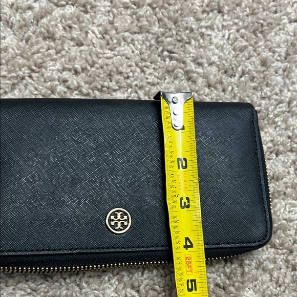 Tory Burch Black Zip-Around Wallet - Picture 15 of 15